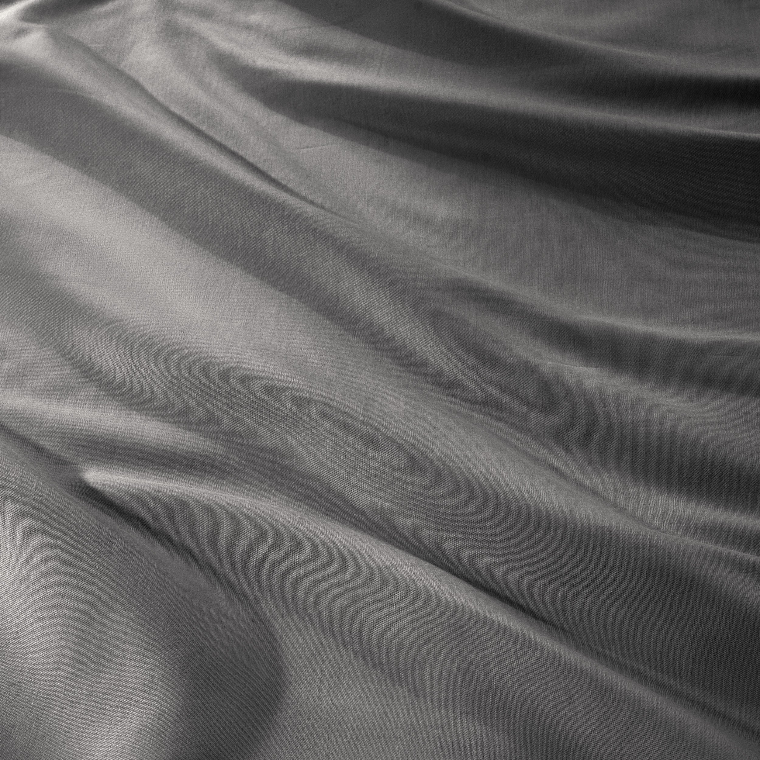 Close up of the sateen fitted sheet material