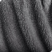 Close up of a sherpa blanket