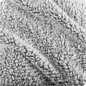 Close up of a textured sherpa blanket