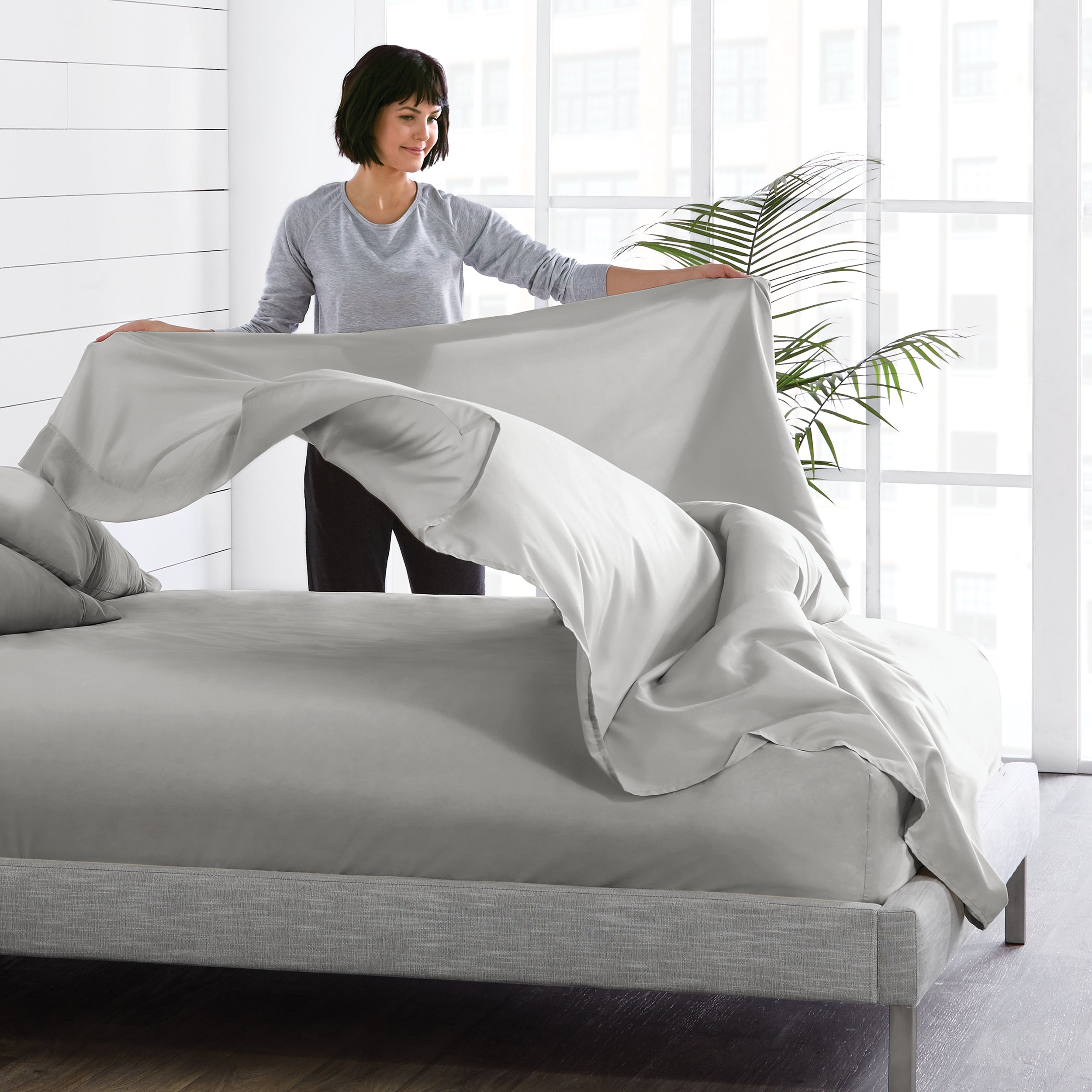 Images Extended Content Microfiber Hydrobrushed Flat Sheet2
