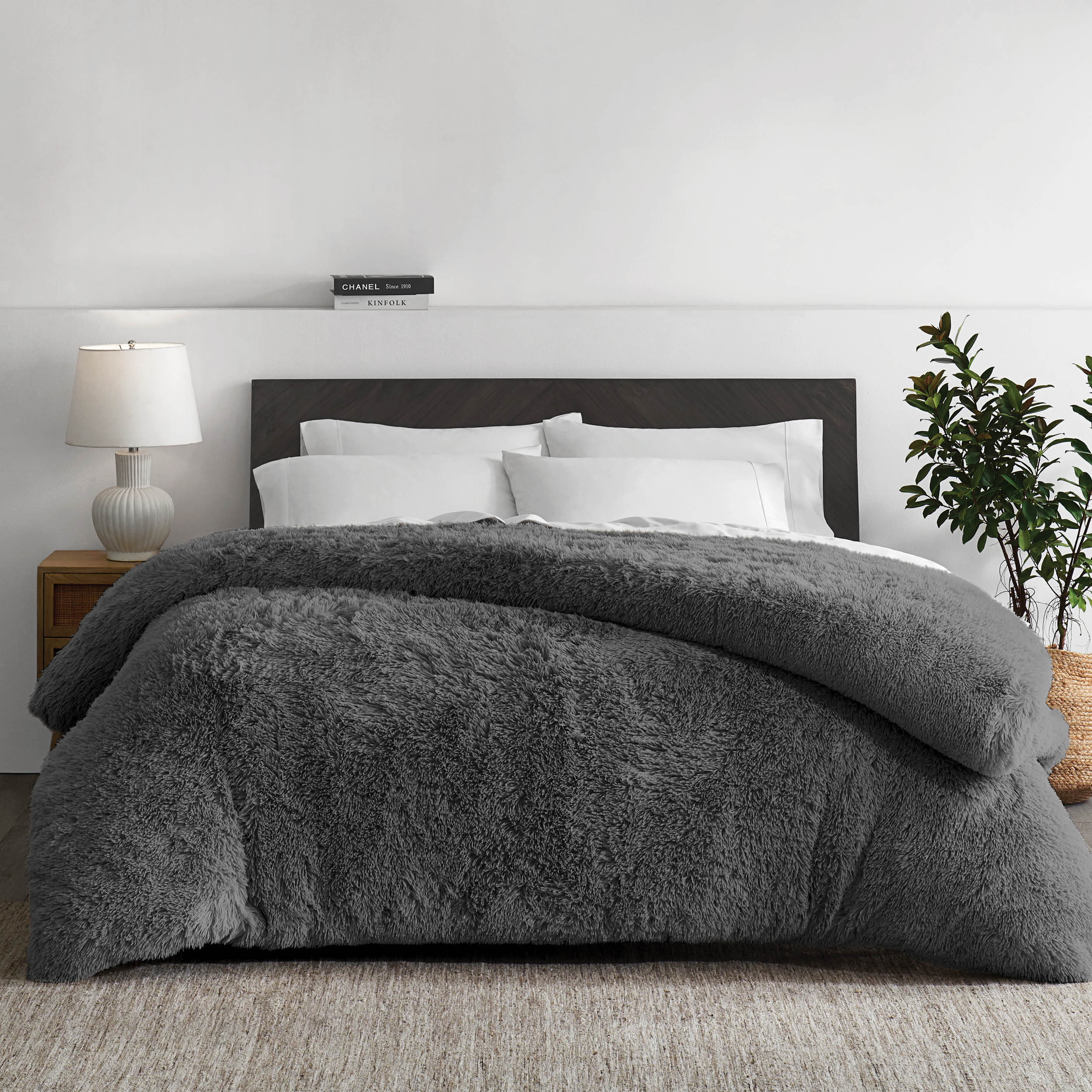Images Extended Content Shaggy Fleece Duvet Cover 3