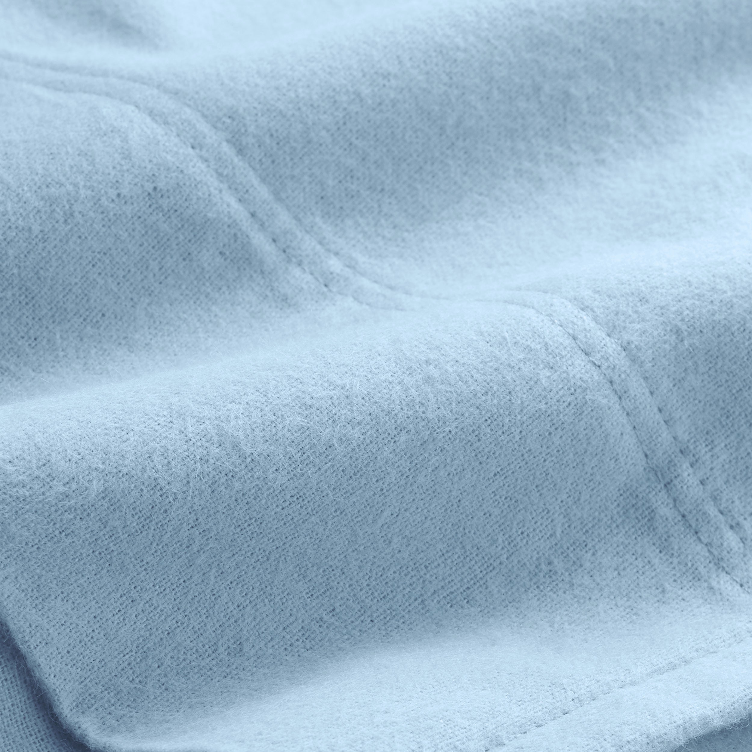 Close-up of a flannel sheet with soft texture