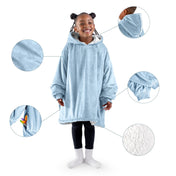 Close up of features of the wearable blanket