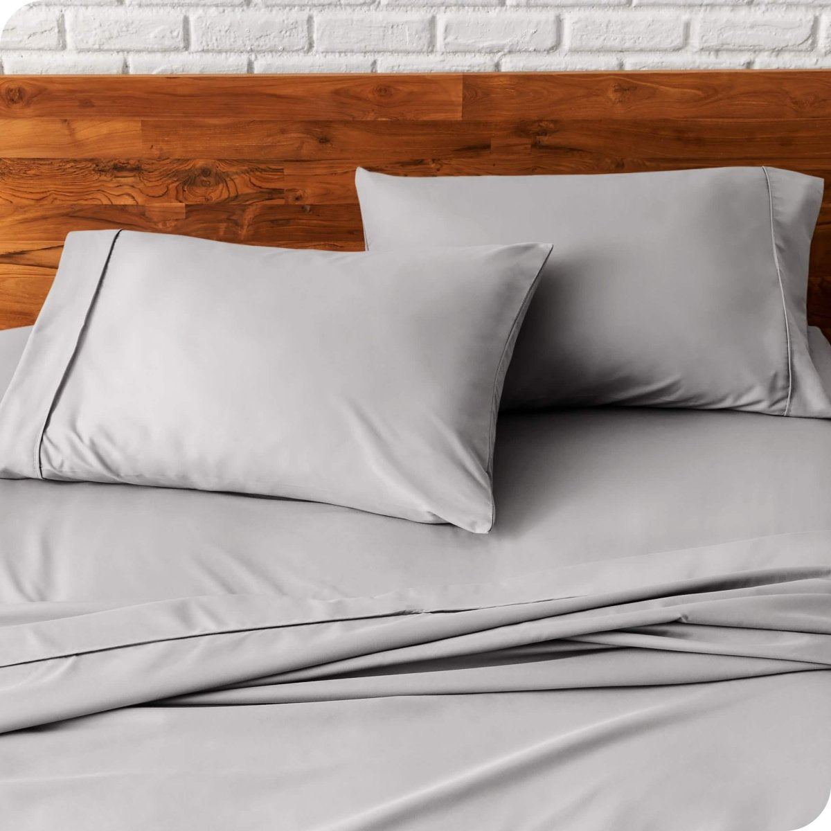 Close up of pillowcases on a bed