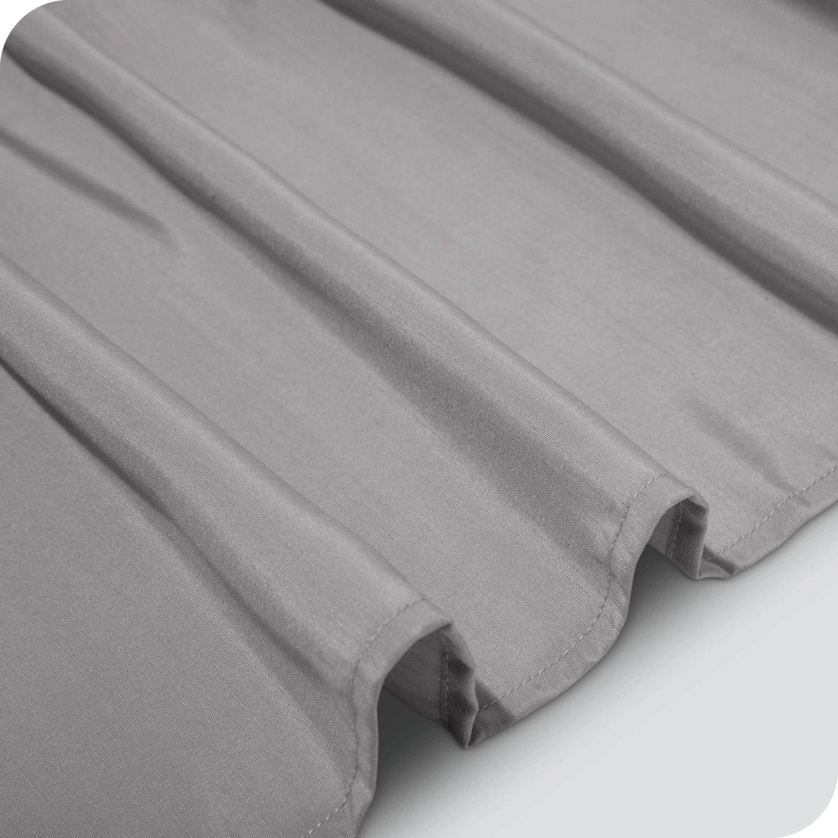 Close up of a polyester bed skirt