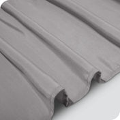 Close up of a polyester bed skirt