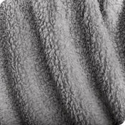 Close up of a sherpa blanket