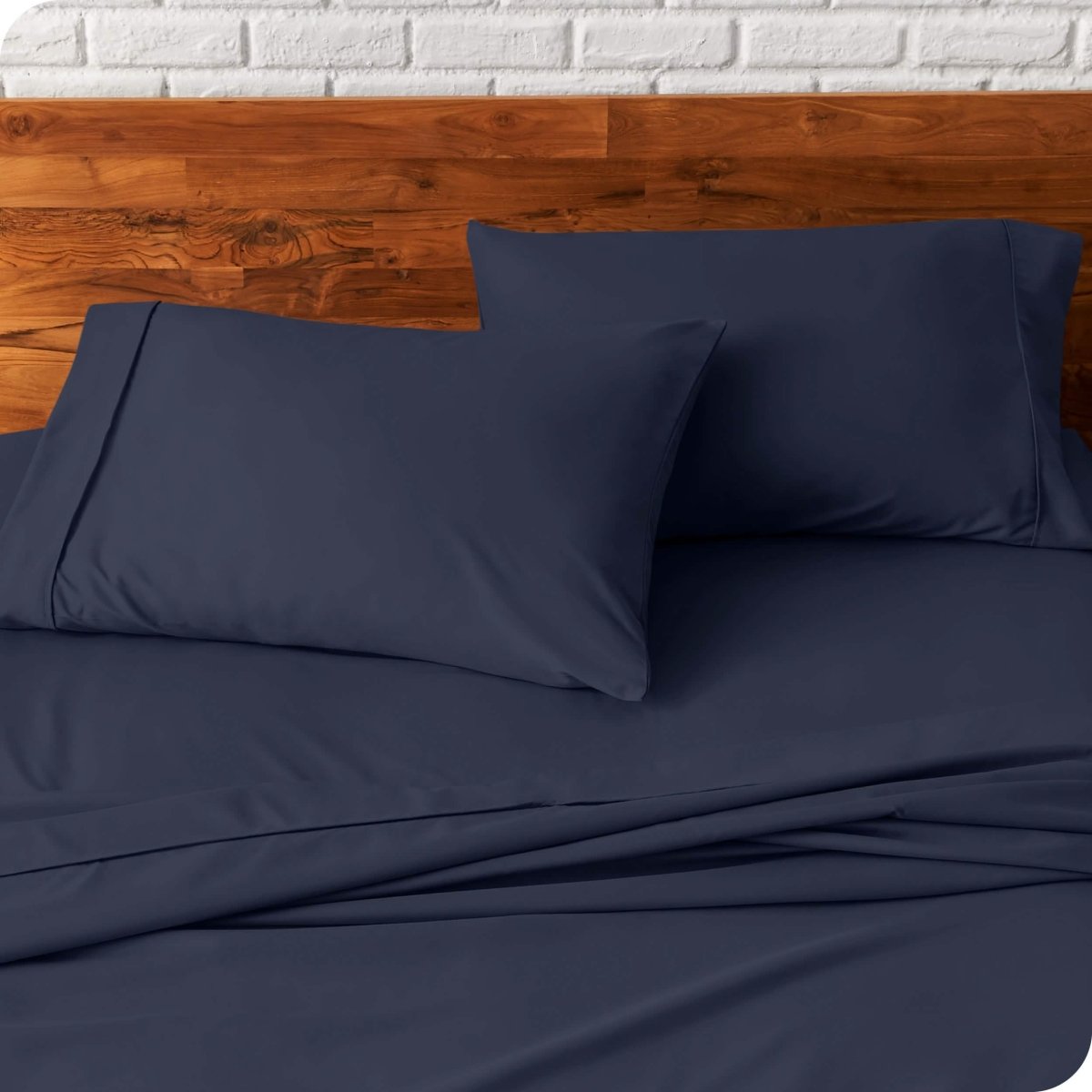 Close up of pillowcases on a bed
