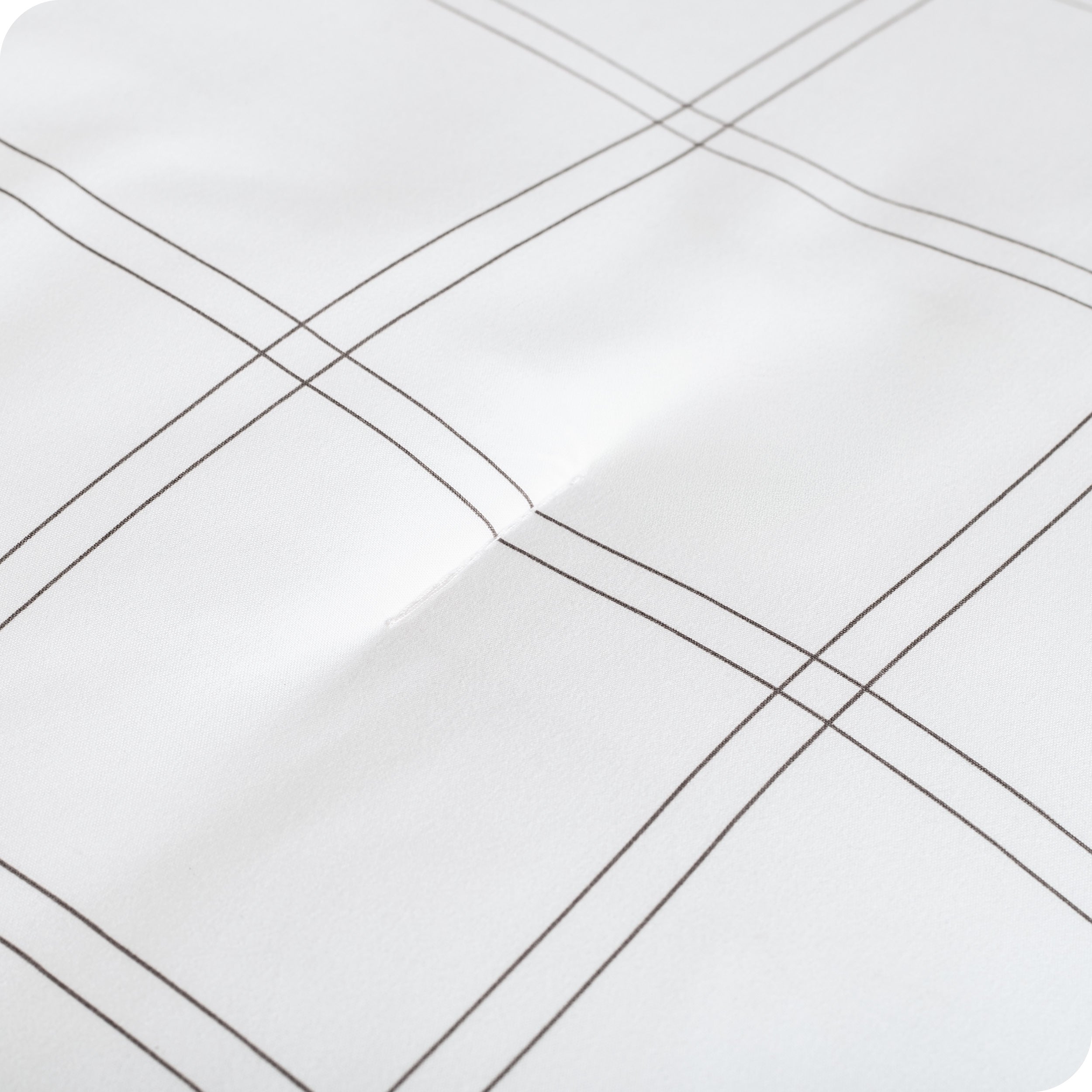 Close up of a printed comforter