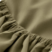 The elastic of a microfiber fitted sheet