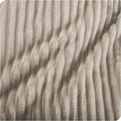 Close up of microplush ribbed textured blanket