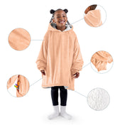 Close up of features of the wearable blanket