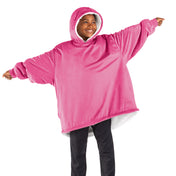 A youth wearable blanket on a child