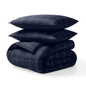 Down Alternative Box Stitch Comforter Set - Bare Home