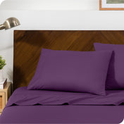 Close up of pillowcases on a bed