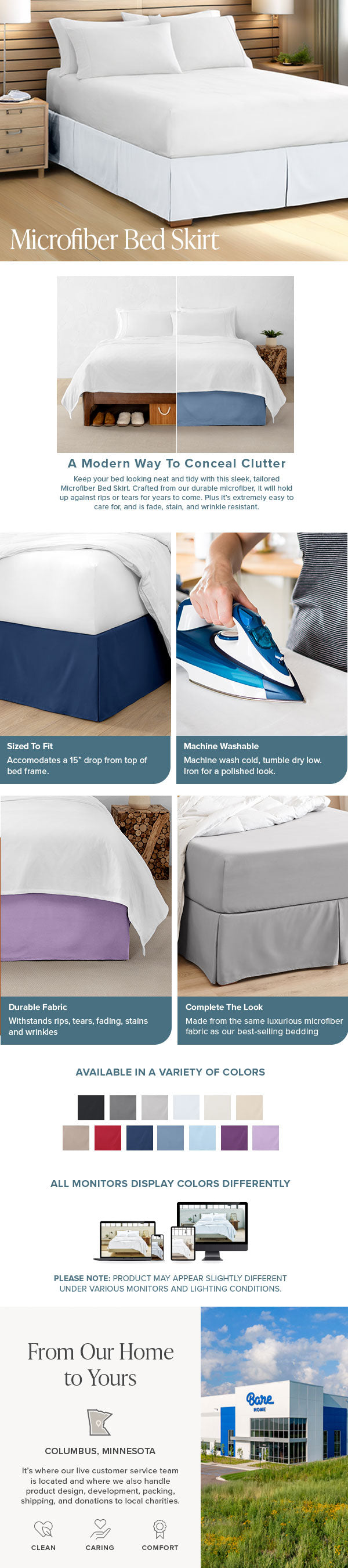 Microfiber Bedskirt Mobile EBC