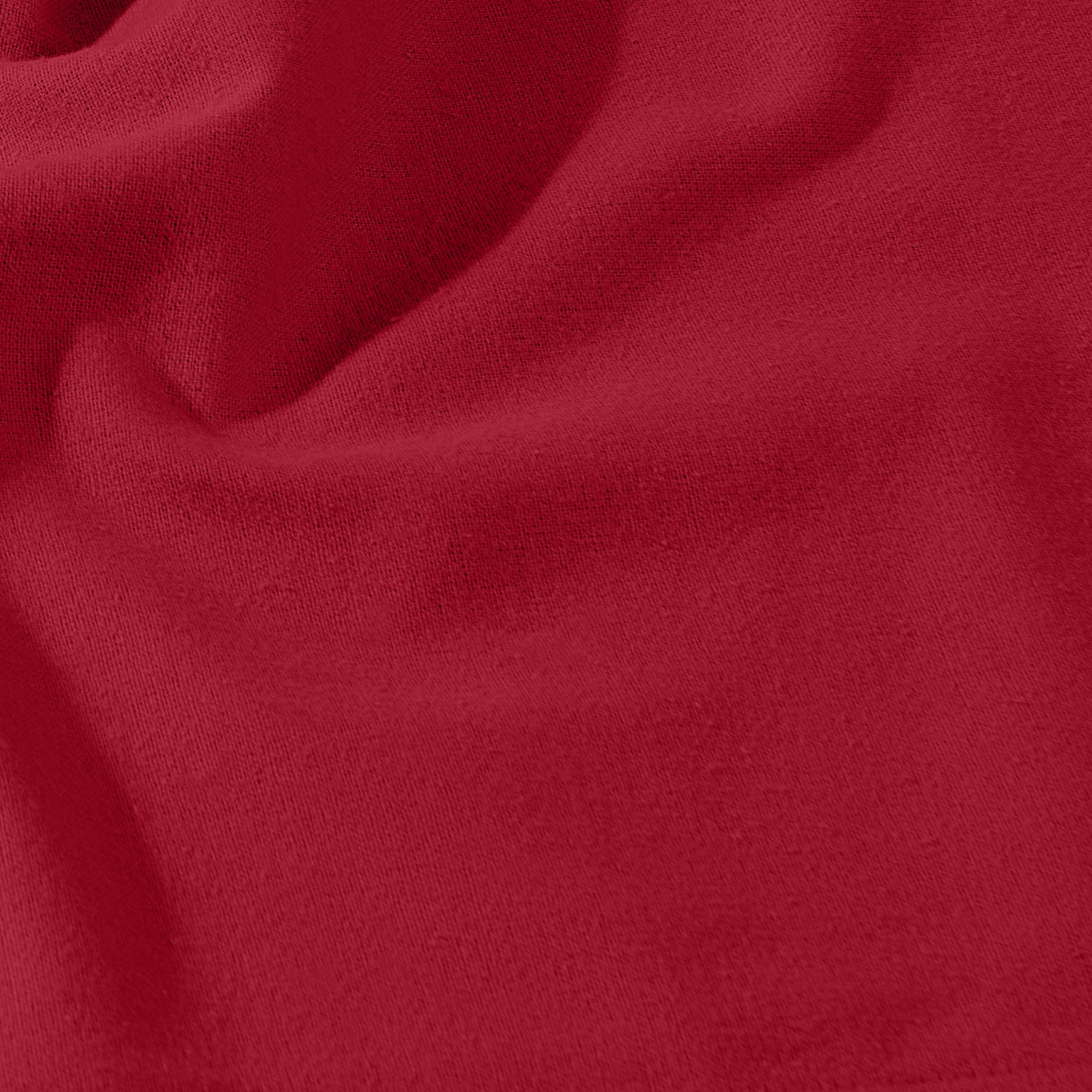 Close up of a flannel fitted sheet