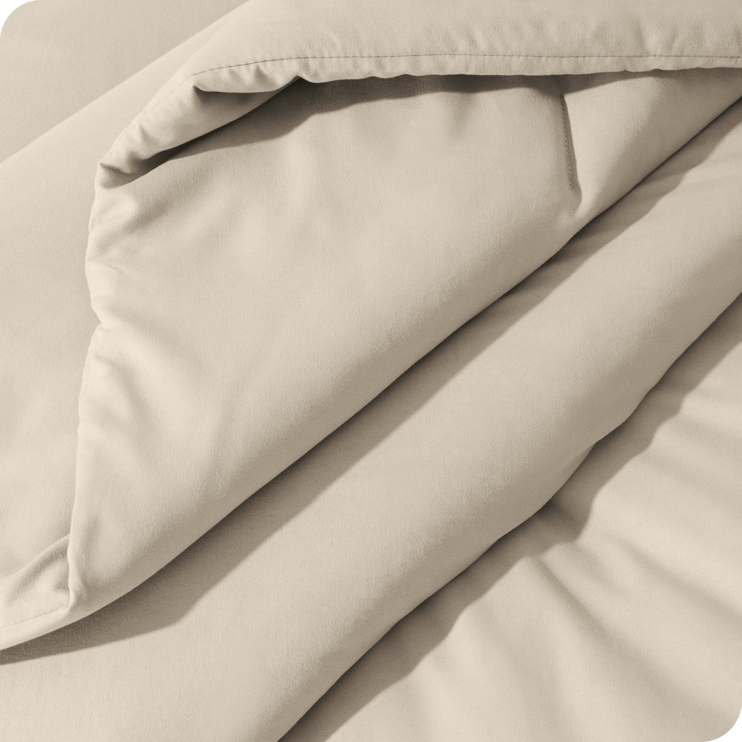 Close up of the track stitch comforter set