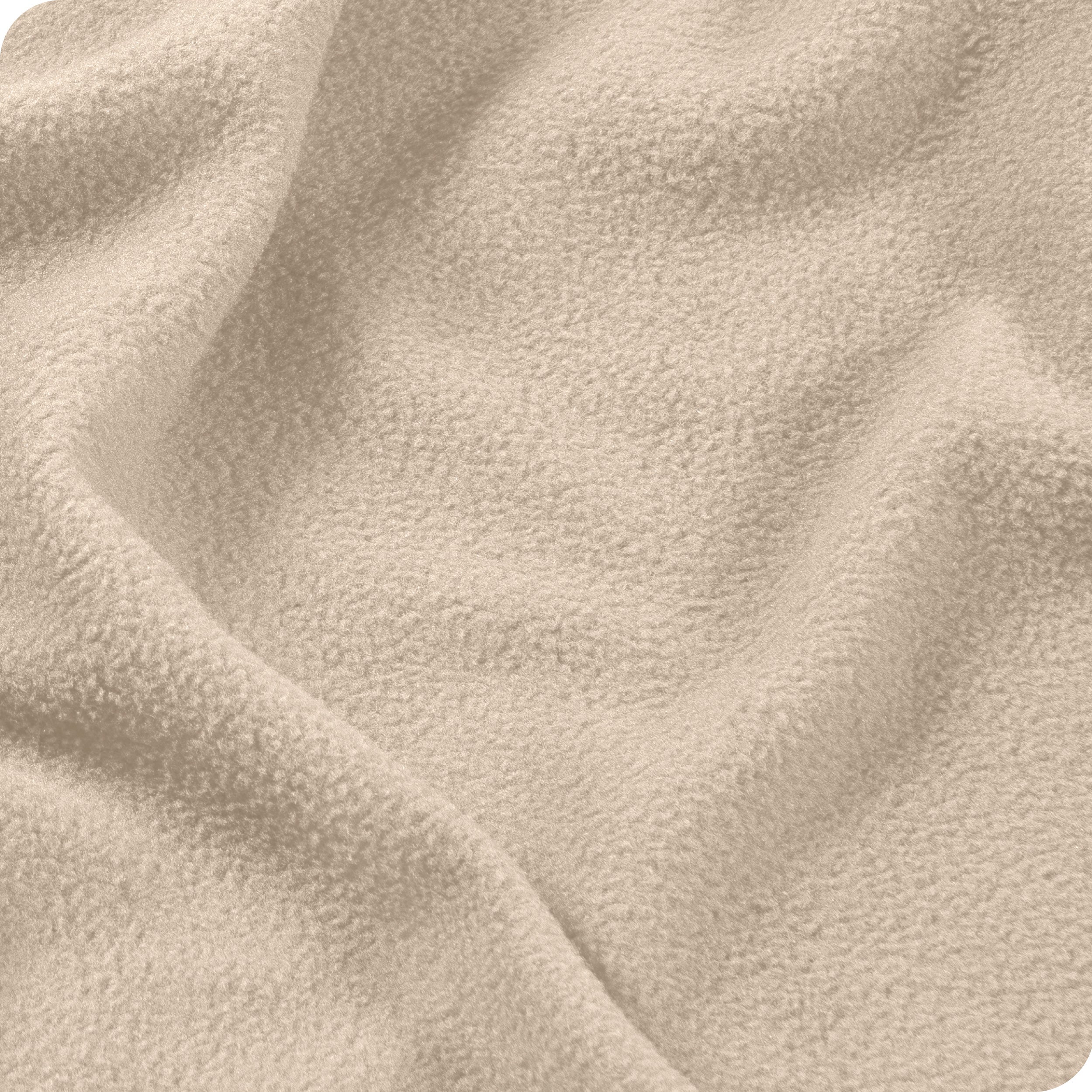 Close-up of polar fleece sheet set fabric