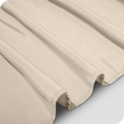 Close up of a polyester bed skirt