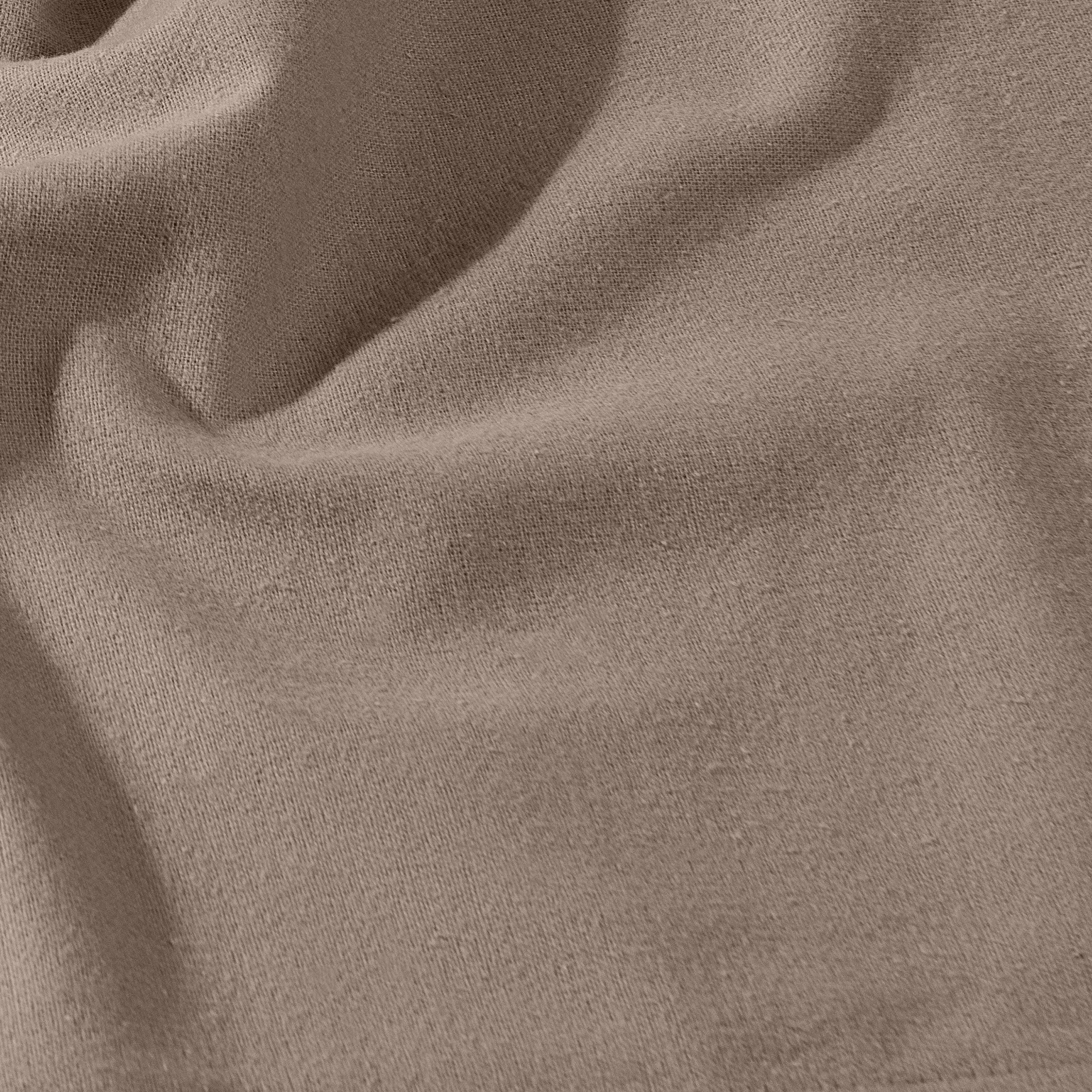 Close up of a flannel fitted sheet