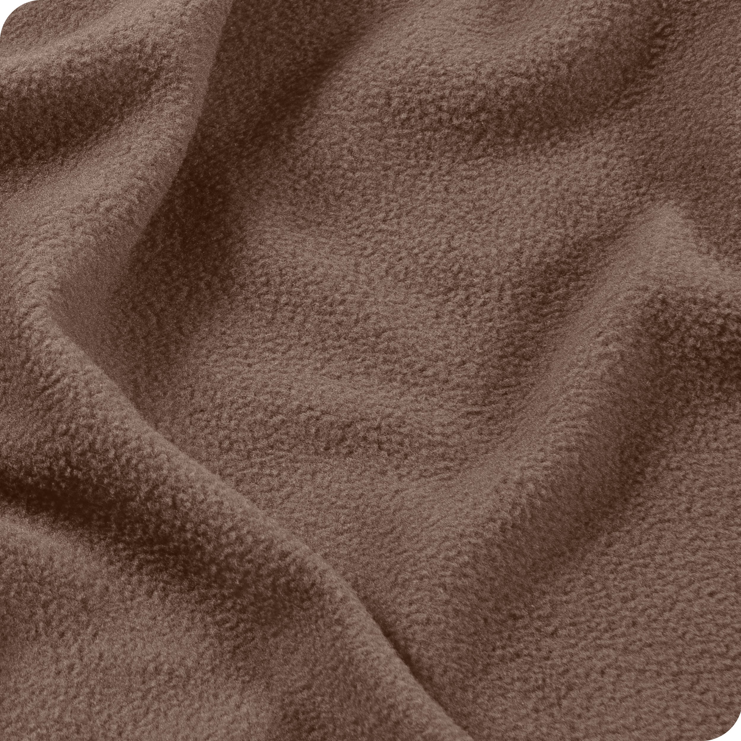 Close-up of polar fleece sheet set fabric