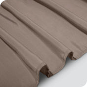Close up of a polyester bed skirt