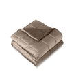 Minky weighted blanket folded neatly