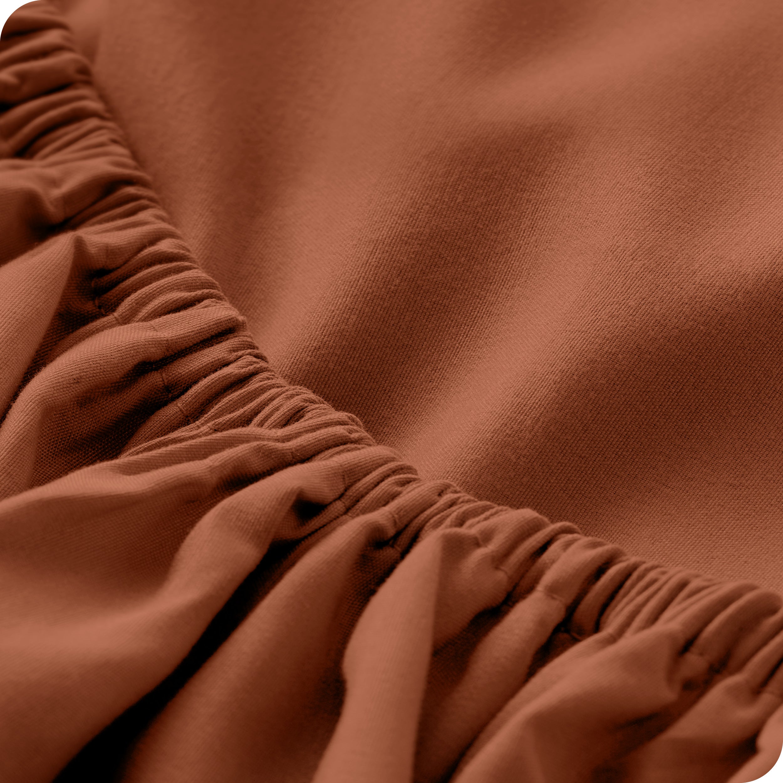 The elastic of a microfiber fitted sheet