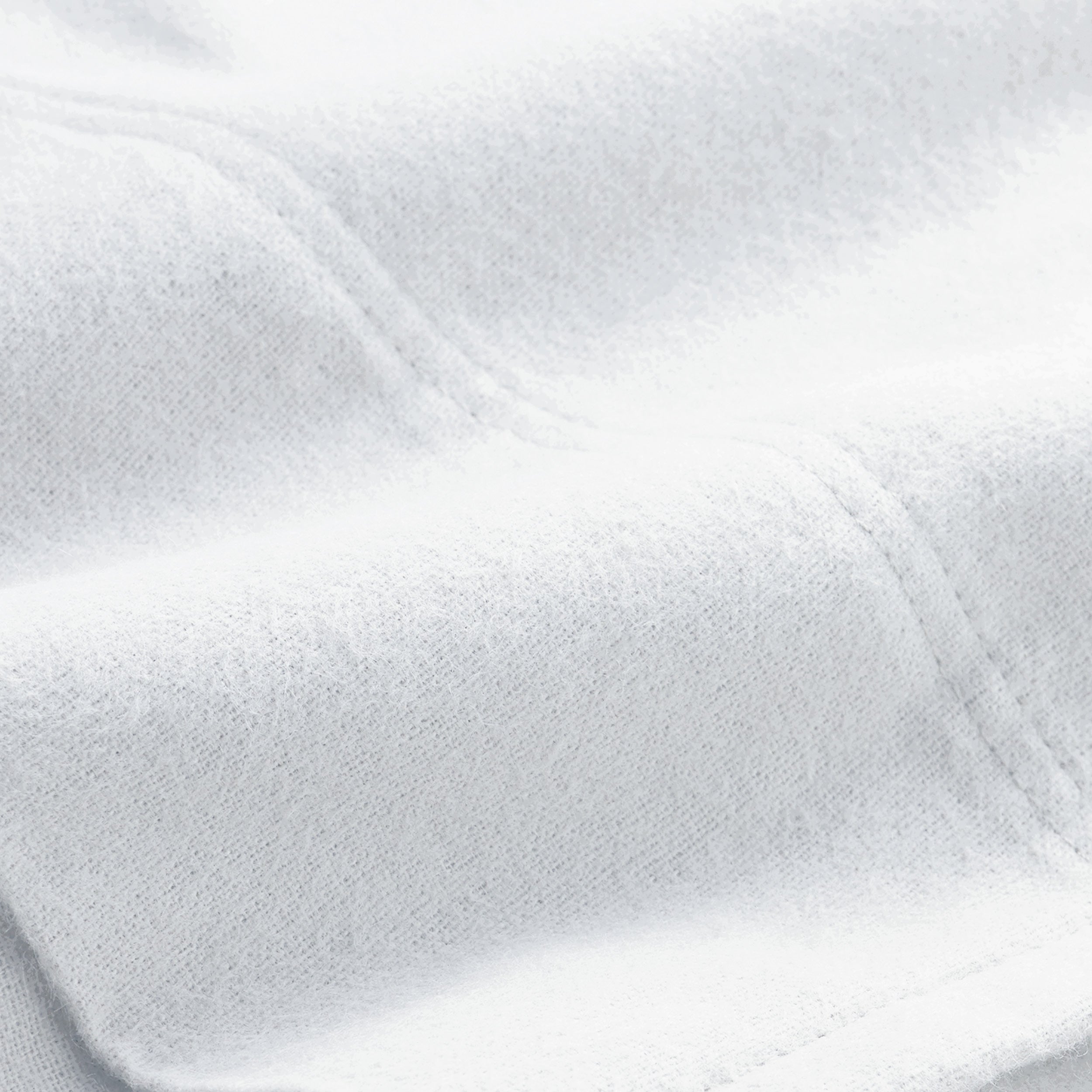 Close-up of a flannel sheet with soft texture