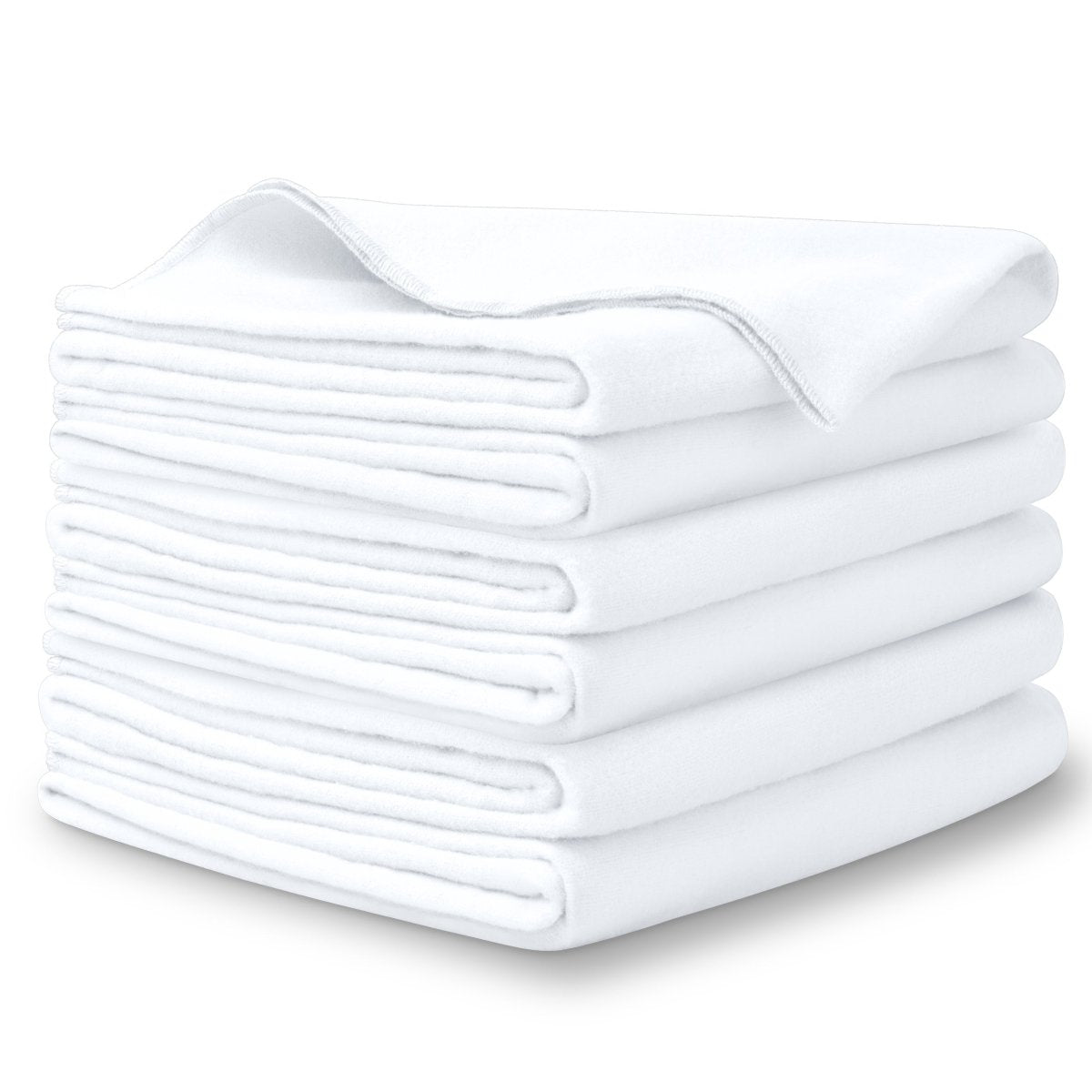 A stack of flannel receiving blankets