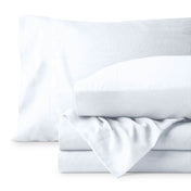 Washed sheet set folded and stacked
