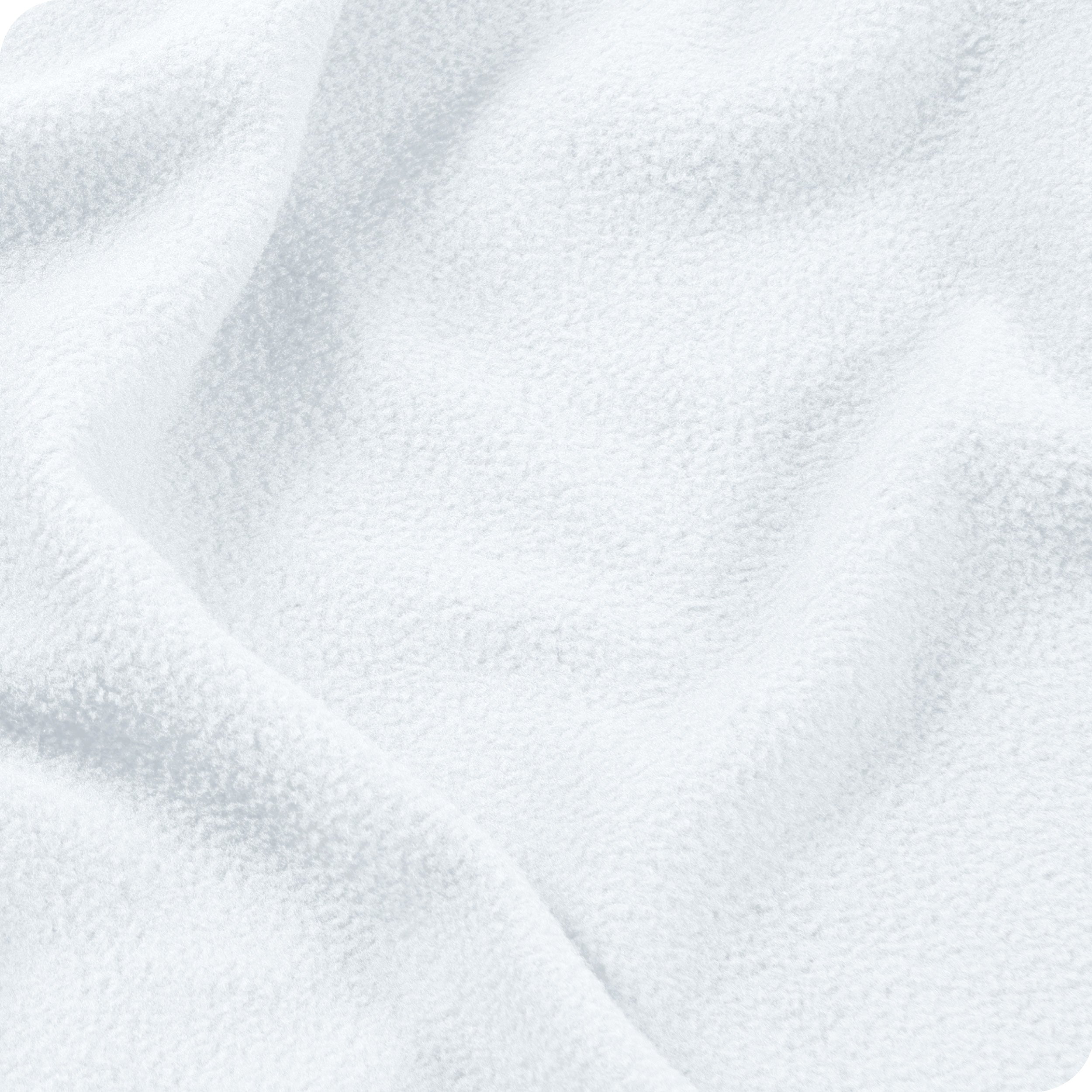 Close-up of polar fleece sheet set fabric