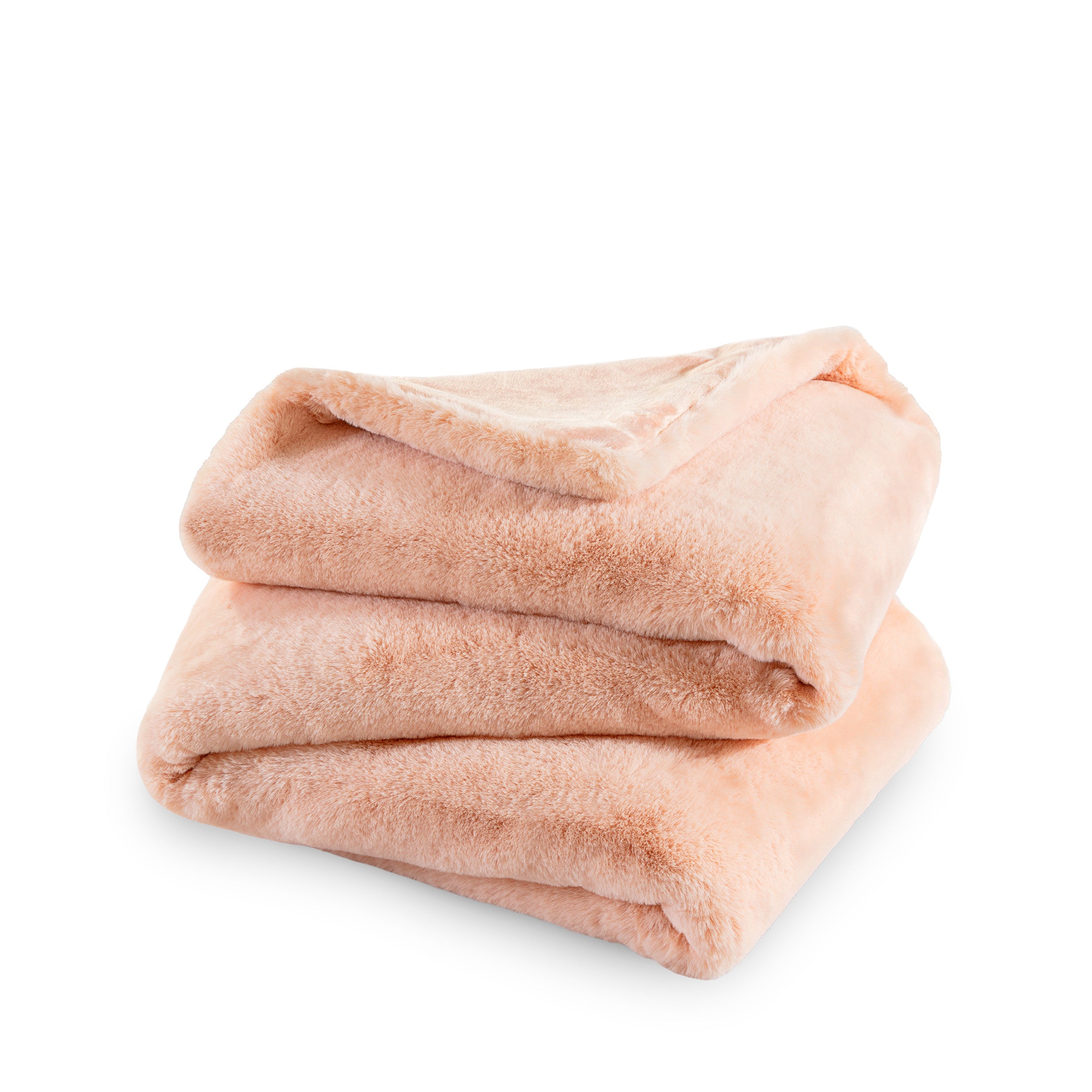 Faux Fur blanket folded loosely