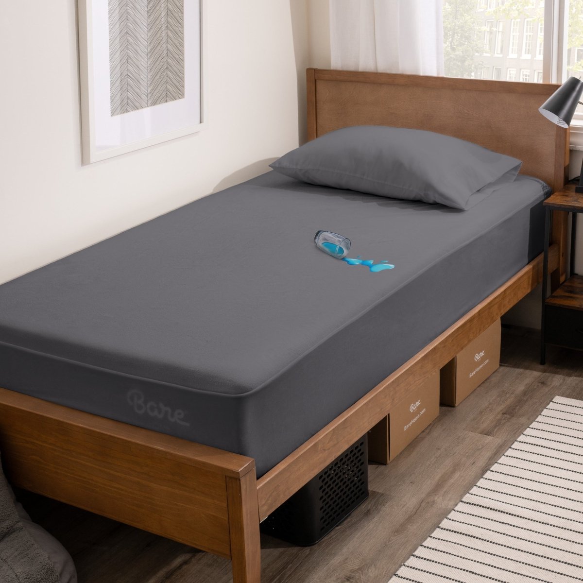 Cotton Terry Mattress Protector - Bare Home