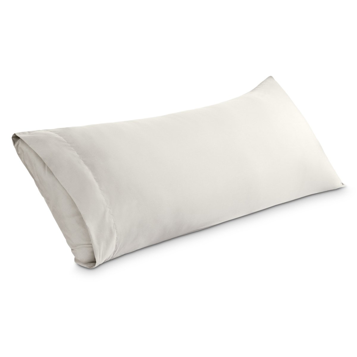 A microfiber body pillowcase on a pillow