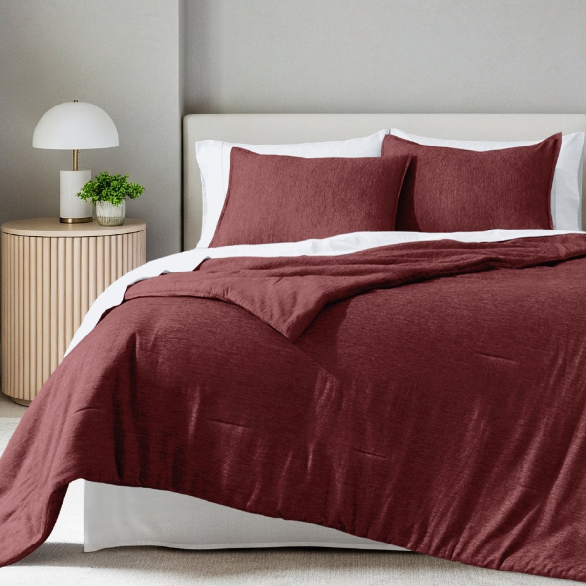Down Alternative Track Stitch Comforter Set - Bare Home