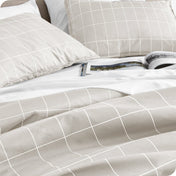 Microfiber Duvet Cover & Sham Set - Prints - Bare Home
