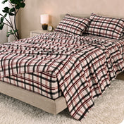 Cotton Flannel Sheet Set - Prints - Bare Home