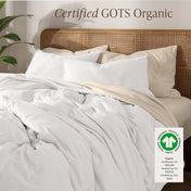 Organic Cotton Jersey Duvet Cover & Sham Set - Bare Home
