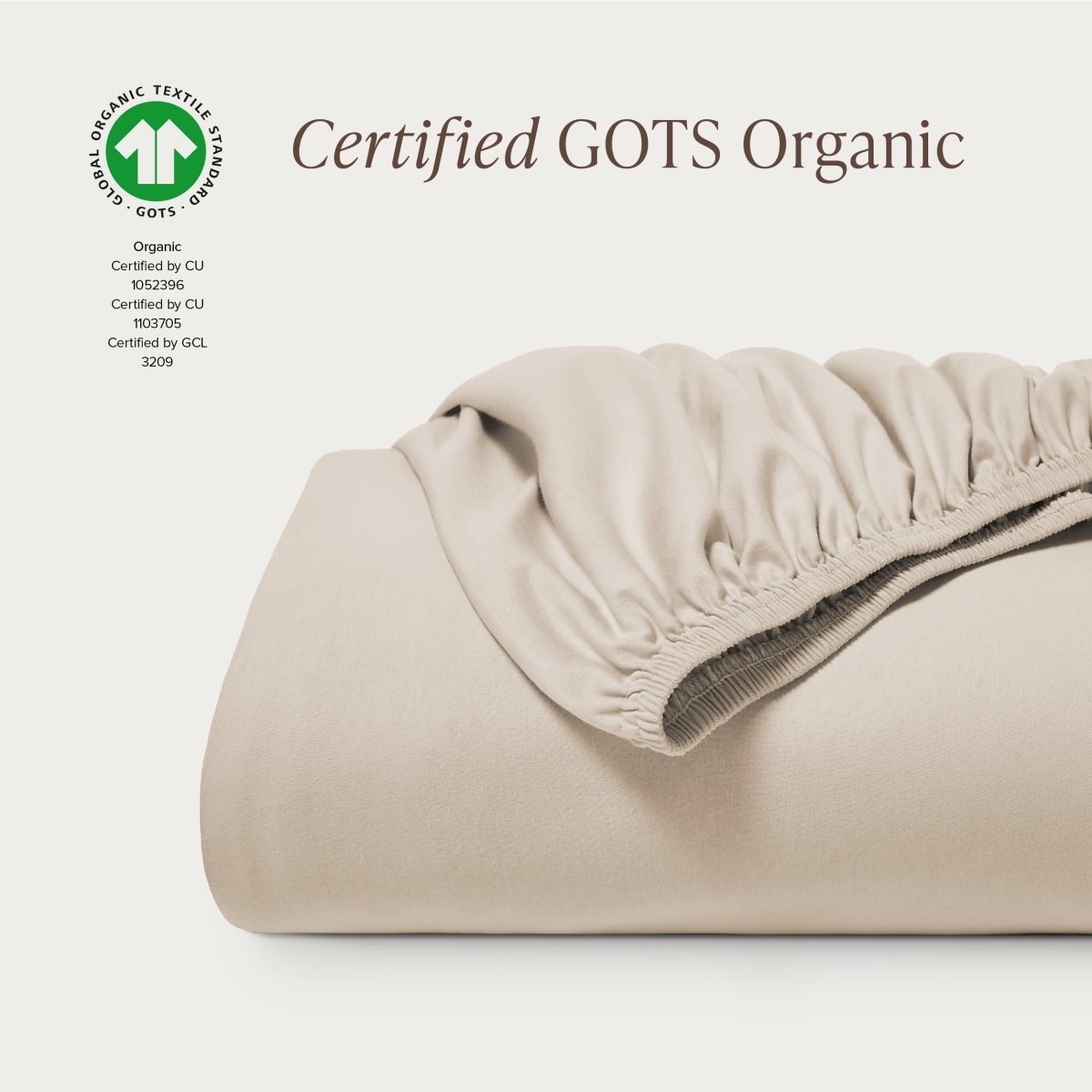 Organic Cotton Jersey Fitted Sheet - Bare Home