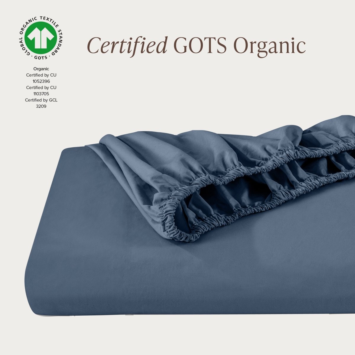 Organic Cotton Percale Fitted Sheet - Bare Home