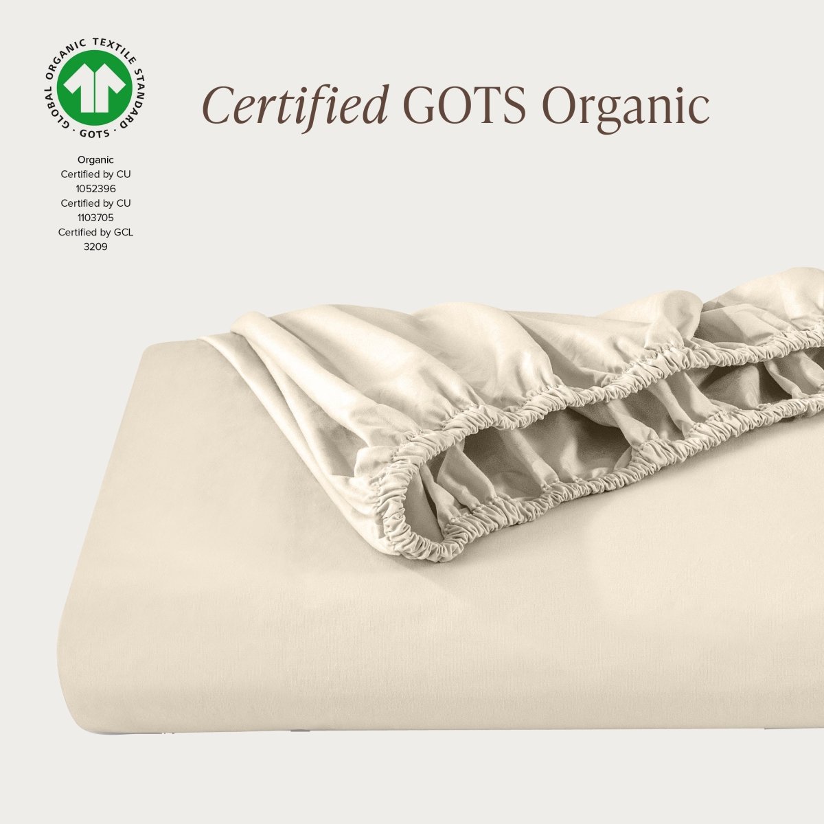 Organic Cotton Percale Fitted Sheet - Bare Home