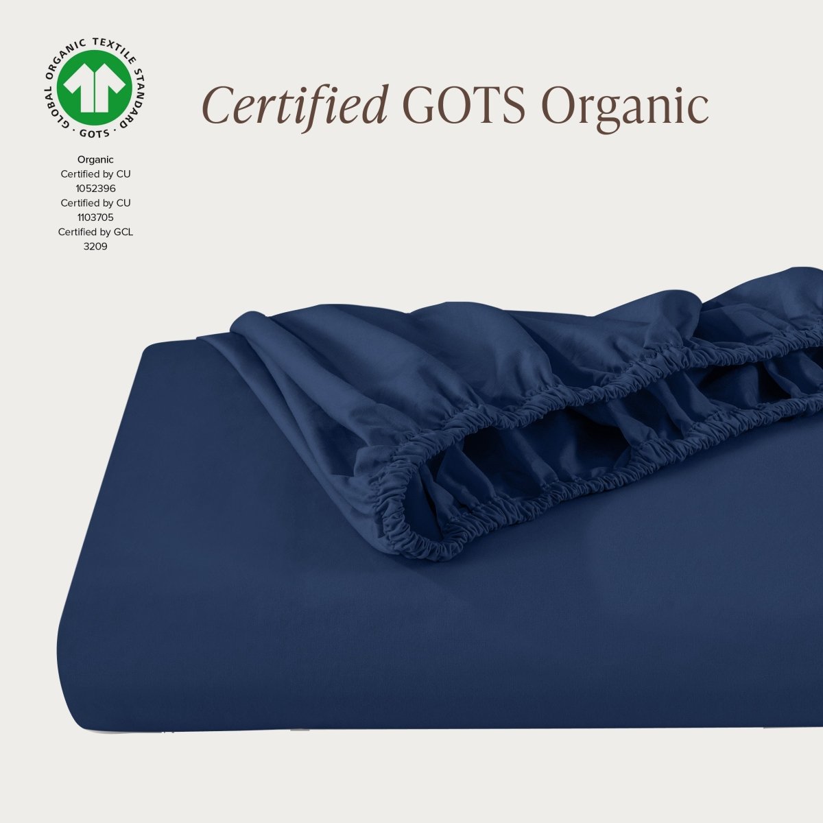 Organic Cotton Percale Fitted Sheet - Bare Home