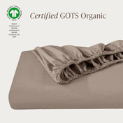 Organic Cotton Percale Fitted Sheet - Bare Home