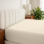 Organic Cotton Percale Fitted Sheet - Bare Home