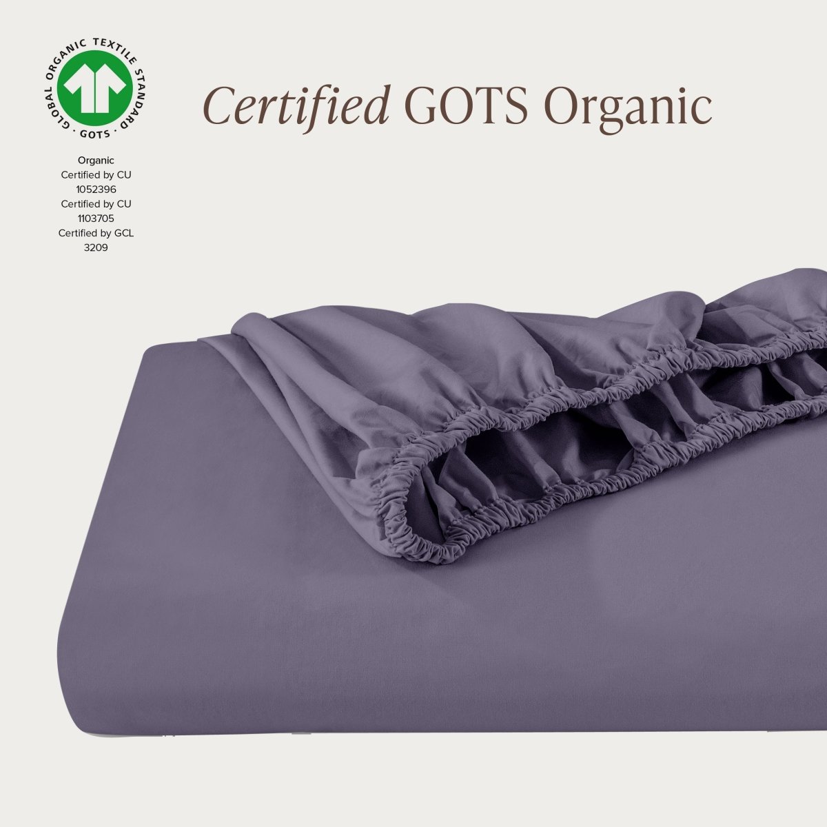 Organic Cotton Percale Fitted Sheet - Bare Home