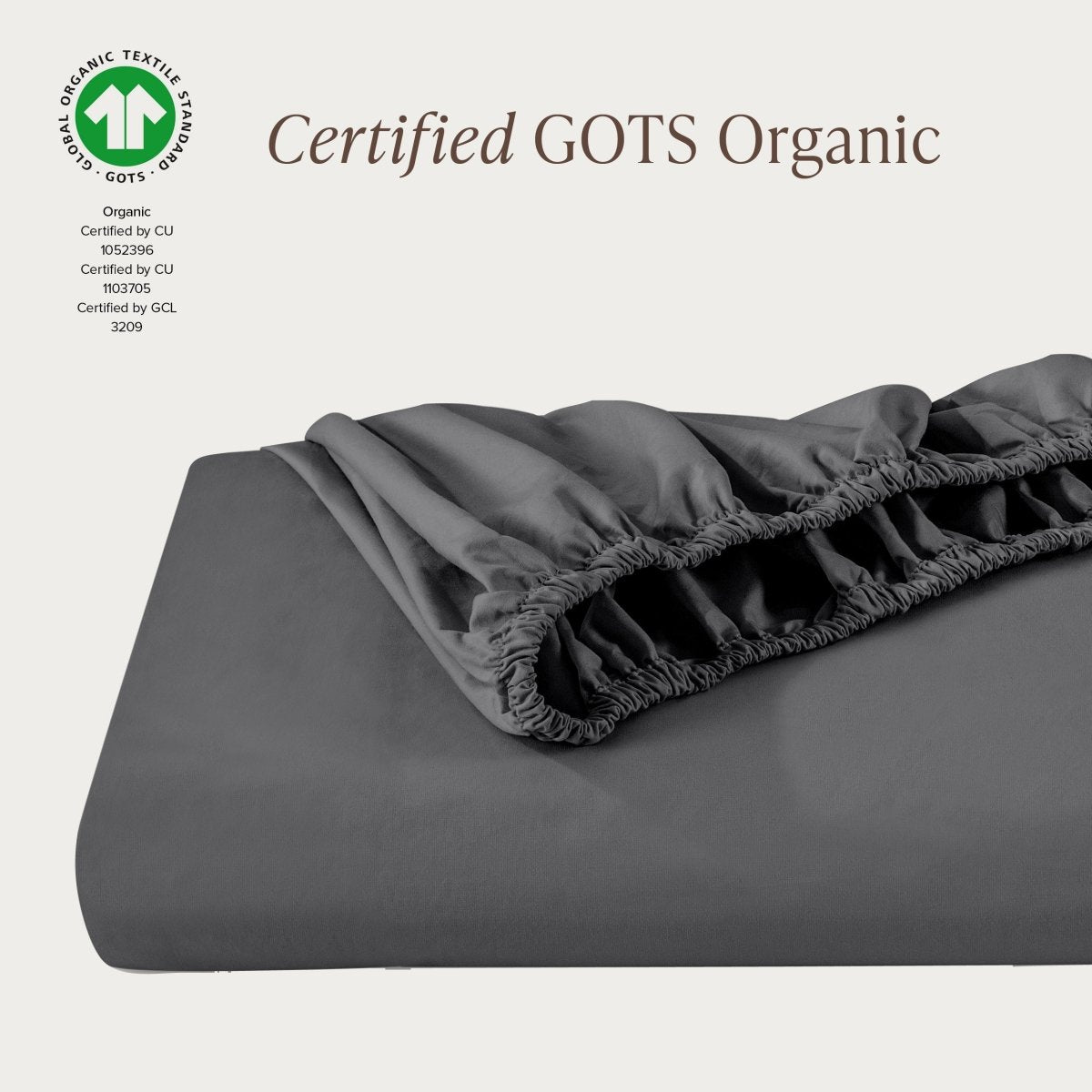Organic Cotton Percale Fitted Sheet - Bare Home
