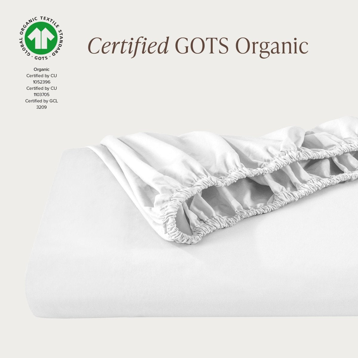 Organic Cotton Percale Fitted Sheet - Bare Home