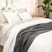 Organic Cotton Sateen Duvet Cover Set - Bare Home